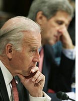 Sen. Joseph Biden and Sen. John Kerry. Click image to expand.