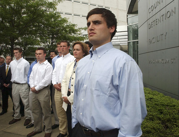 Duke lacrosse players.