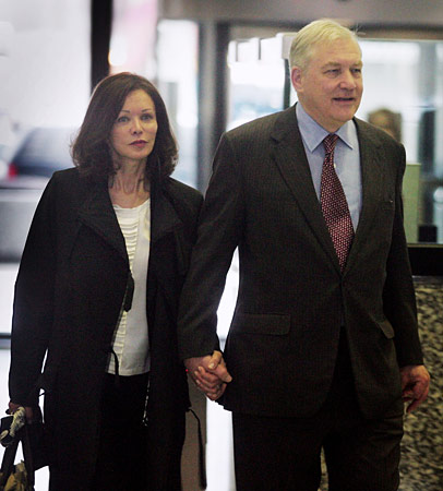 Conrad Black with his wife, Barbara Amiel.