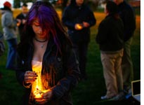 A vigil for the victims of the Virginia Tech shootings. Click image to expand.