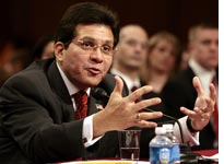 Attorney General Alberto Gonzales. Click image to expand.