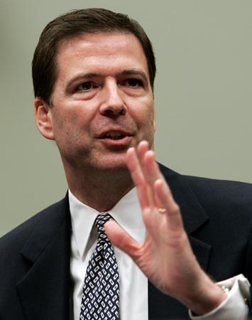 James Comey testifies before the House judiciary committee.
