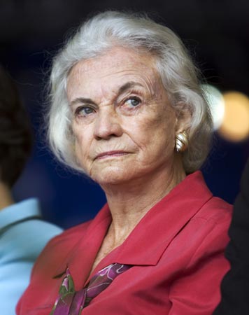Former Supreme Court Justice Sandra Day O'Connor.