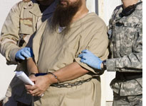A detainee in Guantanamo Bay. Click image to expand.