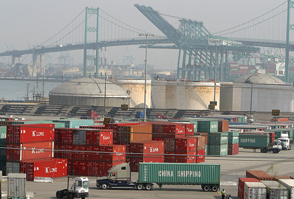 The Port of Los Angeles in San Pedro, Calif.