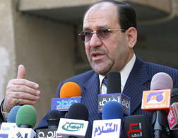 Iraqi Prime Minister Nuri al-Maliki. Click image to expand.