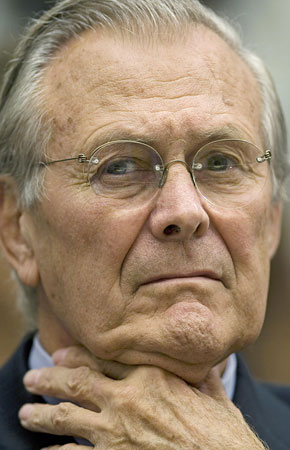 Donald Rumsfeld.