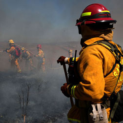 Firefighters in California.