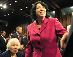 US Supreme Court nominee Sonia Sotomayor. Click image to expand.