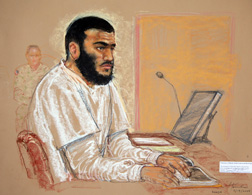 Omar Khadr sketch. Click image to expand.