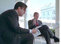 Mike Gerson and George Bush. Click image to expand.