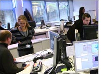 Journalists at work
