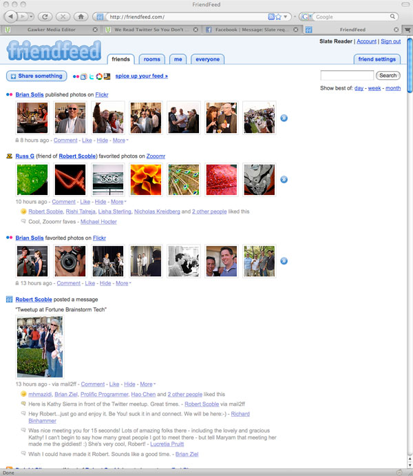 FriendFeed.