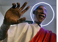 Barack Obama sculpture. Click image to expand.