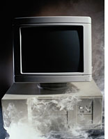 Broken computer.