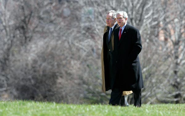 George H.W. Bush and George W. Bush.