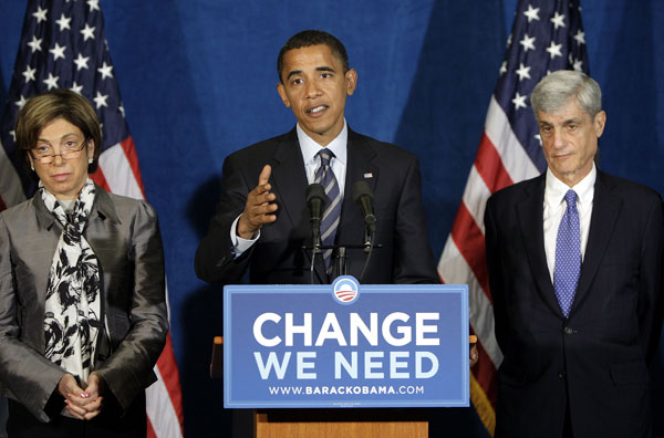Barack Obama and Bob Rubin.