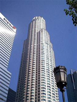The US Bank Tower in Downtown Los Angeles.