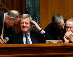 Private discussion in the Senate Finance Committee. Click image to expand.