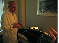 Dr. Marcus initiating the muscle-rehab process. Click image to expand