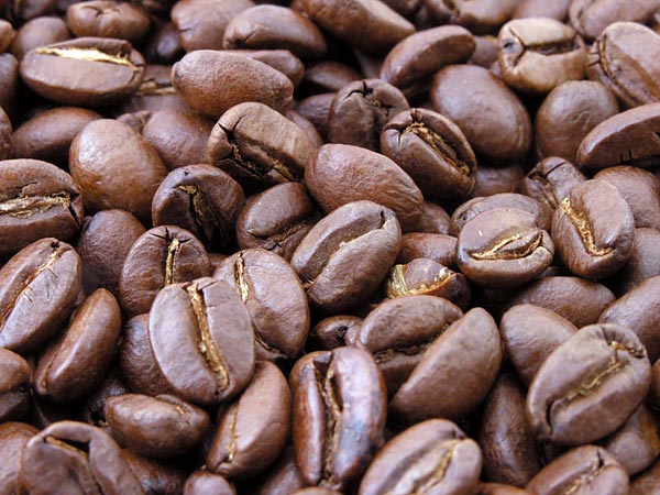 Roasted coffe beans.