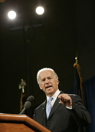 Delaware Sen. Joe Biden.