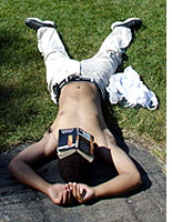 A Sunbather in Central Park. Click image to expand.