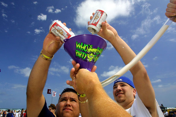 College students on Spring Break.
