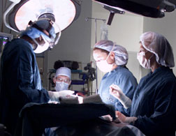 An operating room.
