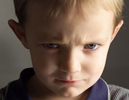 Angry child.