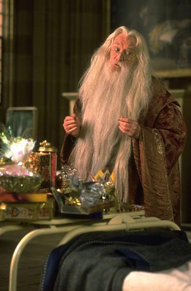 Richard Harris as Albus Dumbledore.