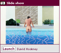 Click image to open a slide show on David Hockney.