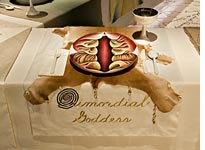 Place setting for the primordial goddess. Click image to expand.