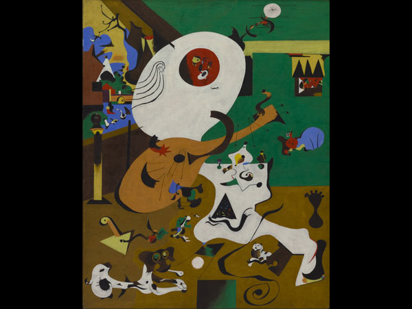 Dutch Interior (I), 1928, Museum of Modern Art. © 2008 Successió Miró/Artists Rights Society, N.Y./ADAGP, Paris.