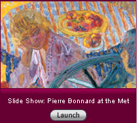 Click here to read a slide-show essay about the mysterious late work of Bonnard.