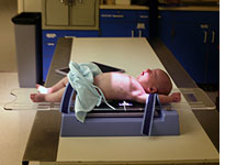 Walker getting chest X-rays 
Click image to expand.