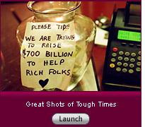 Click here to view a slide show of recession photographs taken by Slate readers. 