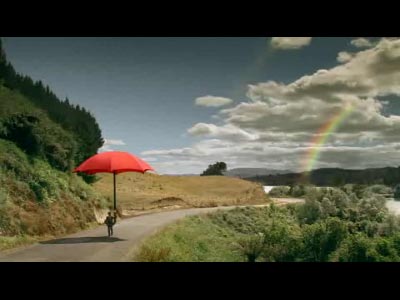 Still from Travelers ad.