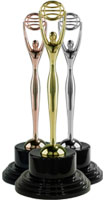 Clio Award statues