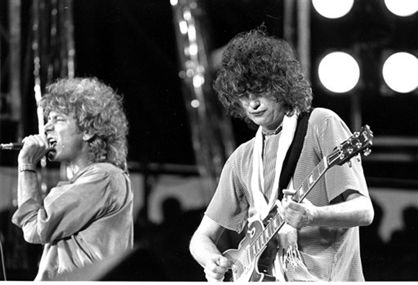 Robert Plant and Jimmy Page.