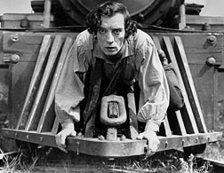 Buster Keaton in The General.