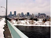 The modest skyline of Montreal beckons