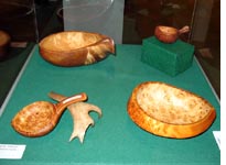 A student exhibit of duodji at Jokkmokk College.