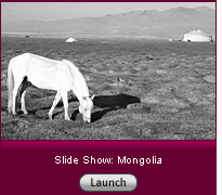 Click here to launch a slide show on Mongolia.
