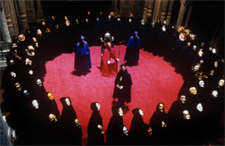 Tom Cruise in Eyes Wide Shut (1999), directed by Stanley Kubrick.