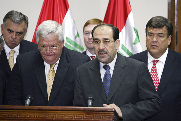 Iraqi Prime Minister Nuri al-Maliki.