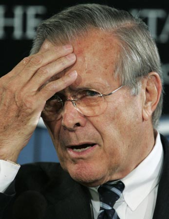 Donald Rumsfeld.