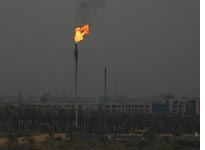 A Baghdad oil refinery 
Click image to expand.