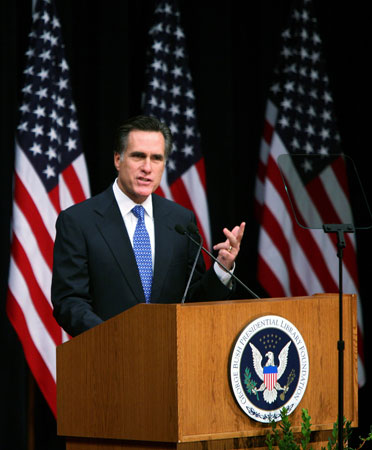 Mitt Romney speaks on faith in America.