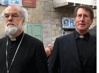 The archbishop of Canterbury with the Rev. David Coffey. Click image to expand.